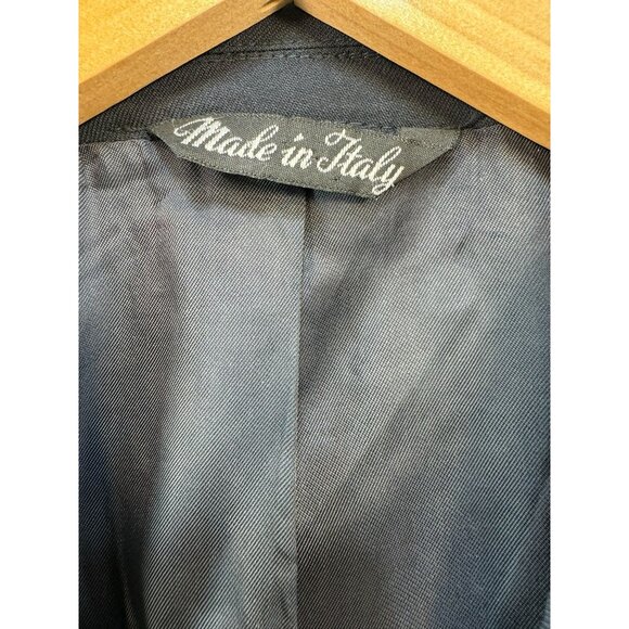 Vito Rufolo Mens Wool Suit Jacket 40R Navy Made In Italy Super 100s High Twist - Picture 3 of 16